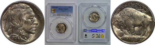 1913-S T-1  Buffalo Nickel   PCGS MS-67