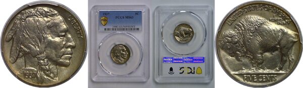 1937 Buffalo Nickel   PCGS MS-63
