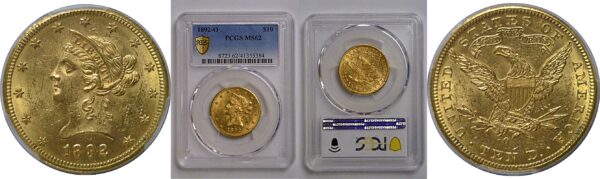 1892-O $10 Liberty   PCGS MS-62