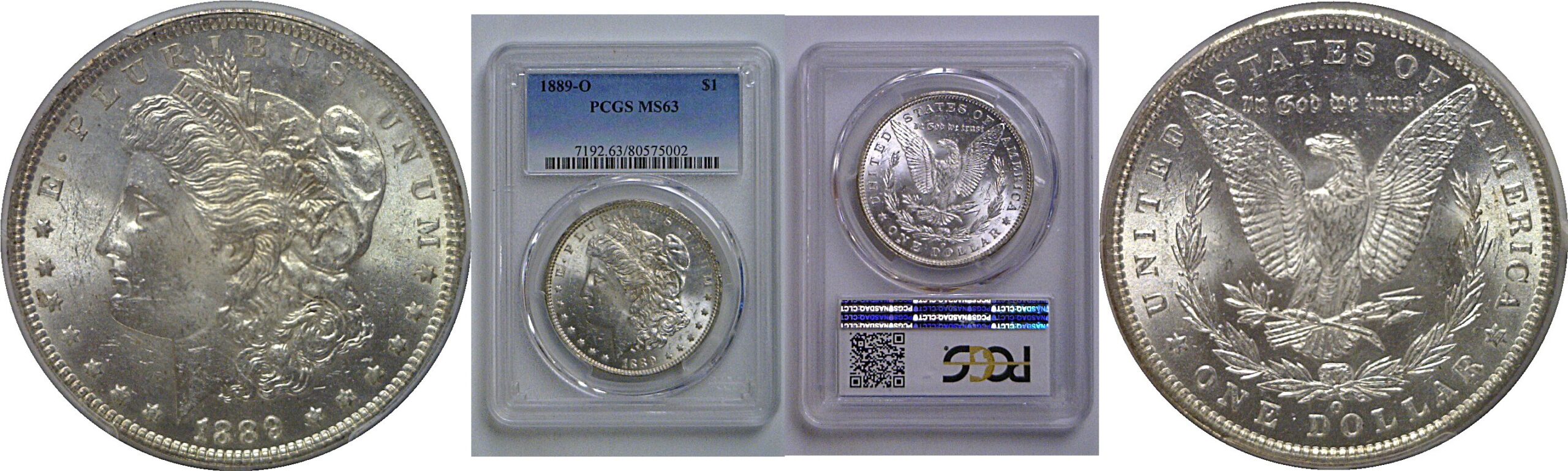 1889-O Morgan Dollar   PCGS MS-63
