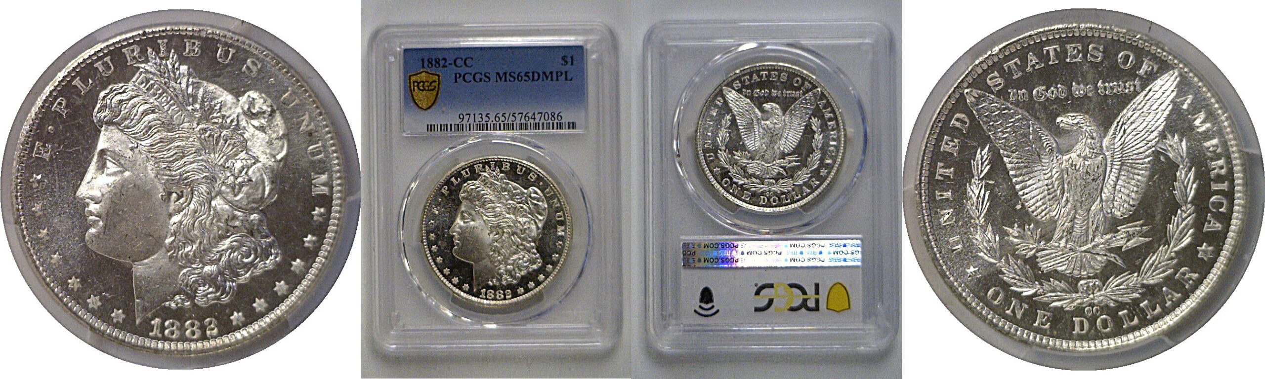 1882-CC Morgan Dollar   PCGS MS-65 DMPL