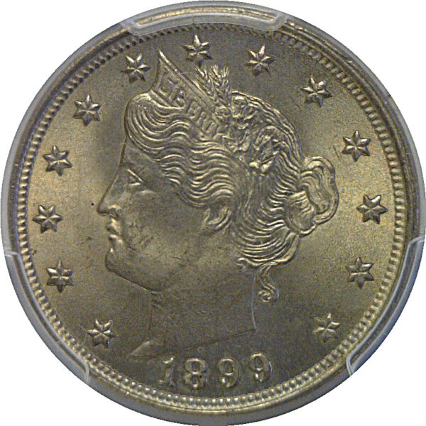 1899 Liberty Nickel   PCGS MS-64  CAC - Image 2