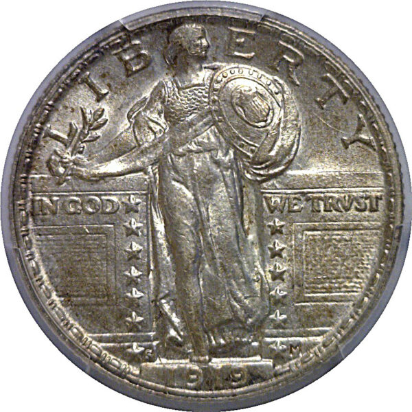 1919-S Standing Liberty Quarter   PCGS AU-58  CAC - Image 2