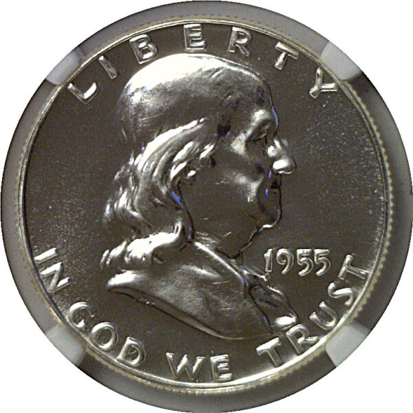 1955 Franklin Half Dollar   NGC PF-69 - Image 2