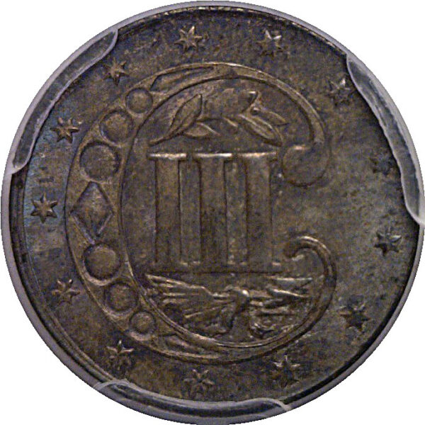 1860 Silver Three Cent   PCGS MS-65  CAC - Image 3