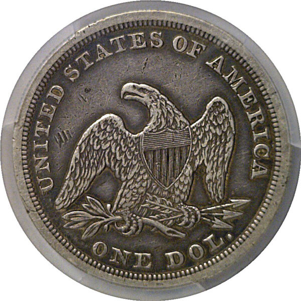 1846 Seated Liberty Dollar   PCGS VF-35 - Image 3