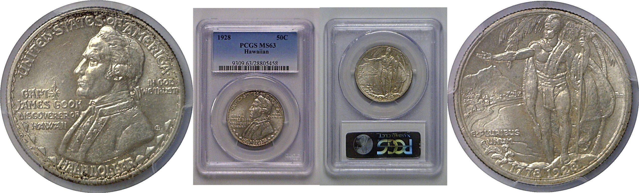 1928 Hawaiian Commemorative Half Dollar   PCGS MS-63