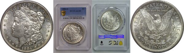 1884-S Morgan Dollar   PCGS AU-53