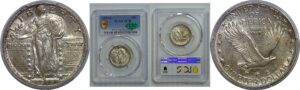 1919-S Standing Liberty Quarter   PCGS AU-58  CAC