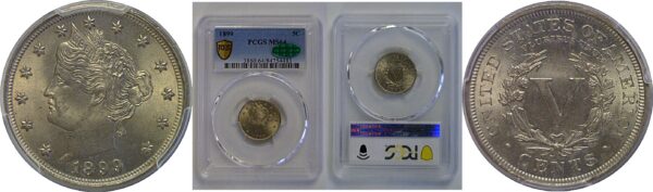 1899 Liberty Nickel   PCGS MS-64  CAC