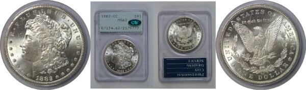 1882-CC Morgan Dollar   PCGS MS-62  CAC