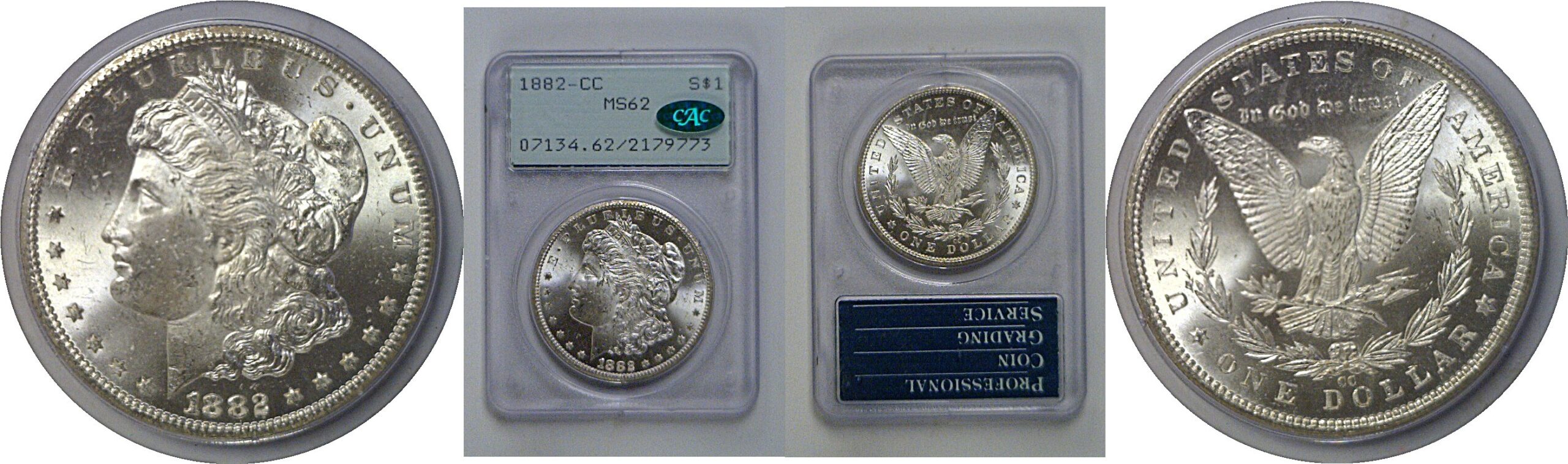 1882-CC Morgan Dollar   PCGS MS-62  CAC