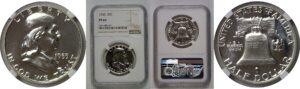 1955 Franklin Half Dollar   NGC PF-69