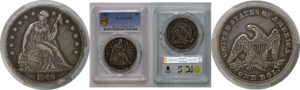 1846 Seated Liberty Dollar   PCGS VF-35