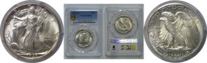 1943-D Walking Liberty Half Dollar    PCGS MS-66