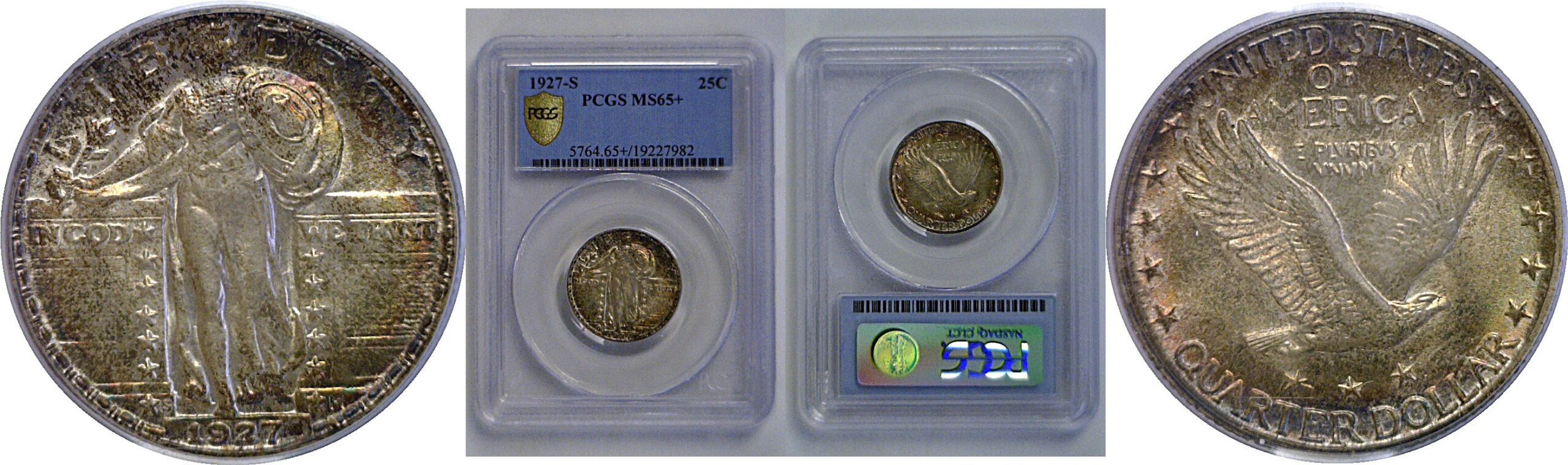 1927-S Standing Liberty Quarter   PCGS MS-65+