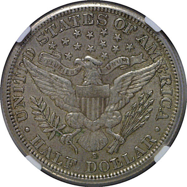 1900-S Barber Half Dollar   NGC AU-53 - Image 3