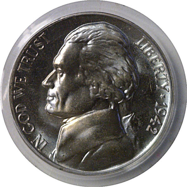 1942 Type 1   Jefferson Nickel   PCGS PR-67 - Image 2