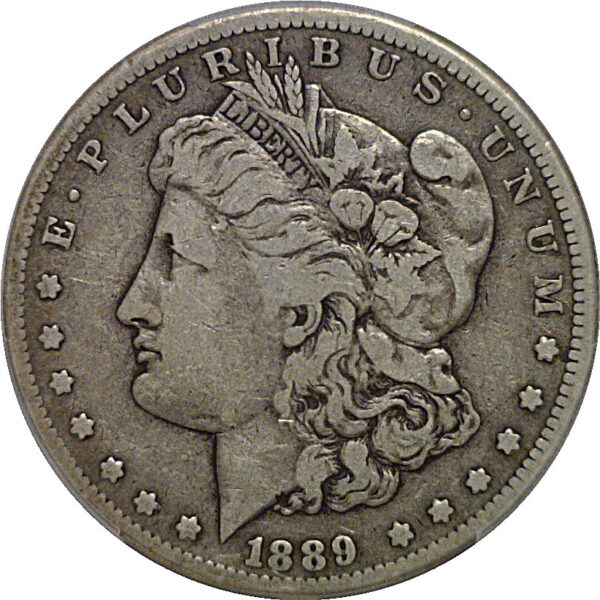 1889-CC Morgan Dollar   PCGS F-15  CAC - Image 2