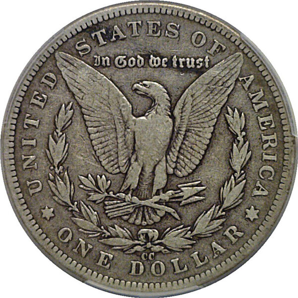1889-CC Morgan Dollar   PCGS F-15  CAC - Image 3