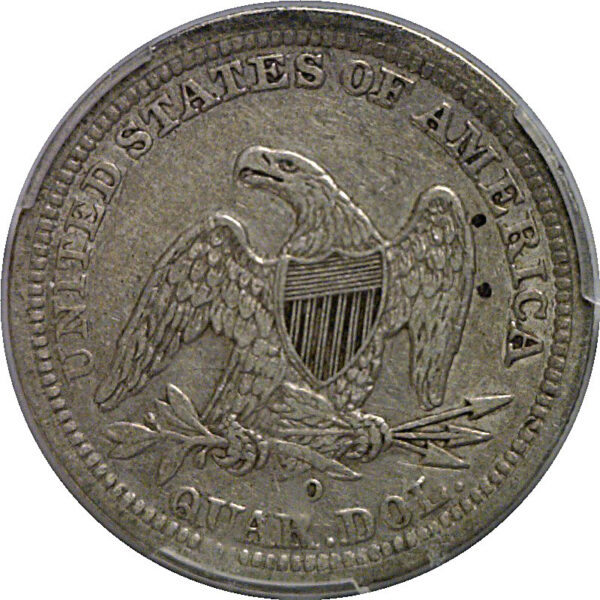 1843-O Seated Liberty Quarter   PCGS VF-35 - Image 3