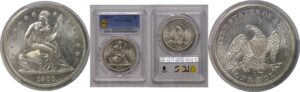 1860-O Seated Liberty Dollar   PCGS MS-62