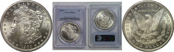 1900-S Morgan Dollar   PCGS MS-64