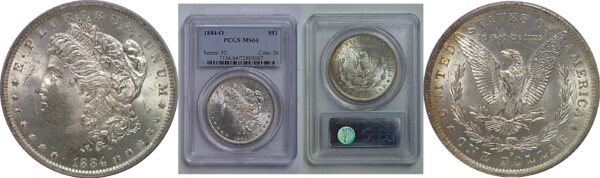 1884-O Morgan Dollar   PCGS MS-64
