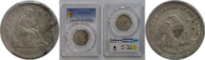 1843-O Seated Liberty Quarter   PCGS VF-35