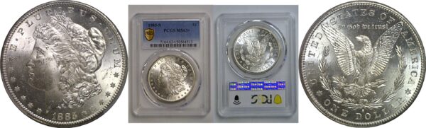 1885-S Morgan Dollar   PCGS MS-63+