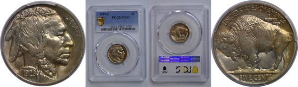 1929-D Buffalo Nickel   PCGS MS-63