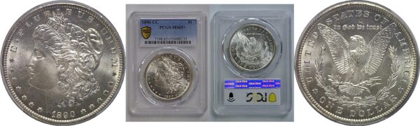 1890-CC Morgan Dollar   PCGS MS-65+
