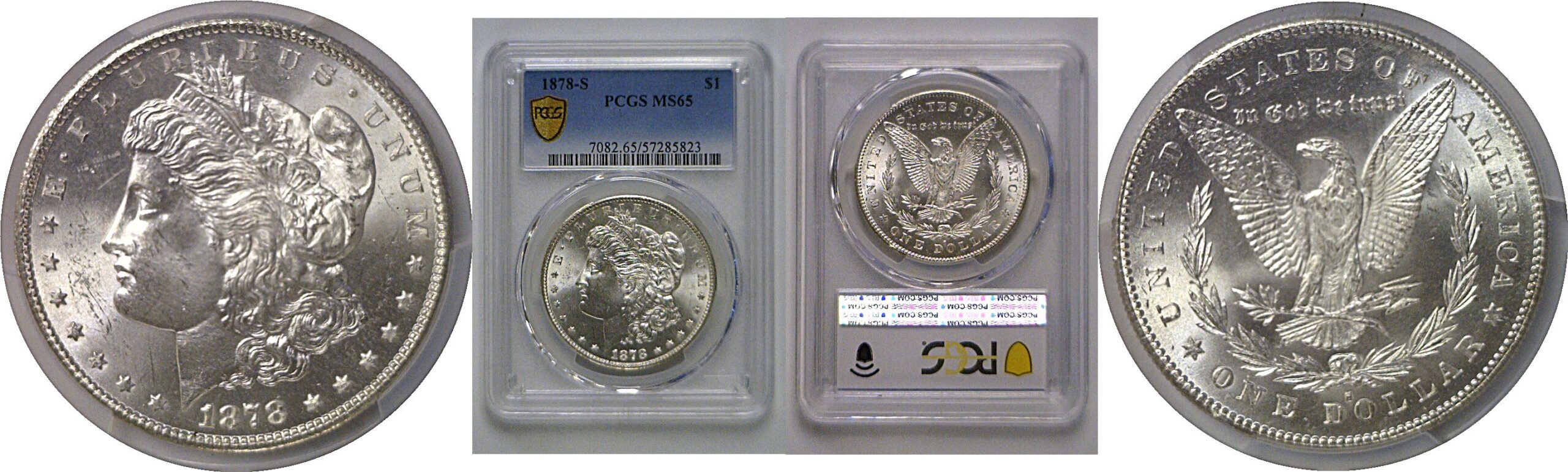 1878-S Morgan Dollar   PCGS MS-65