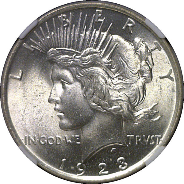 1923 Peace Dollar   NGC MS-66+ - Image 2
