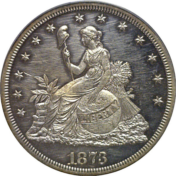 1873 Pattern Trade Dollar  J-1315   PCGS PR-60 - Image 2