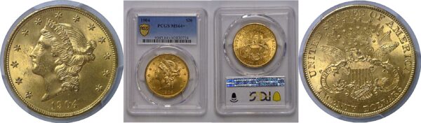 1904 $20 Liberty   PCGS MS-64+