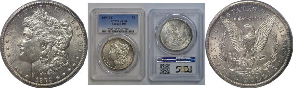 1879-CC Morgan Dollar   PCGS AU-58