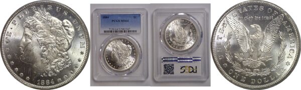 1884 Morgan Dollar   PCGS MS-64
