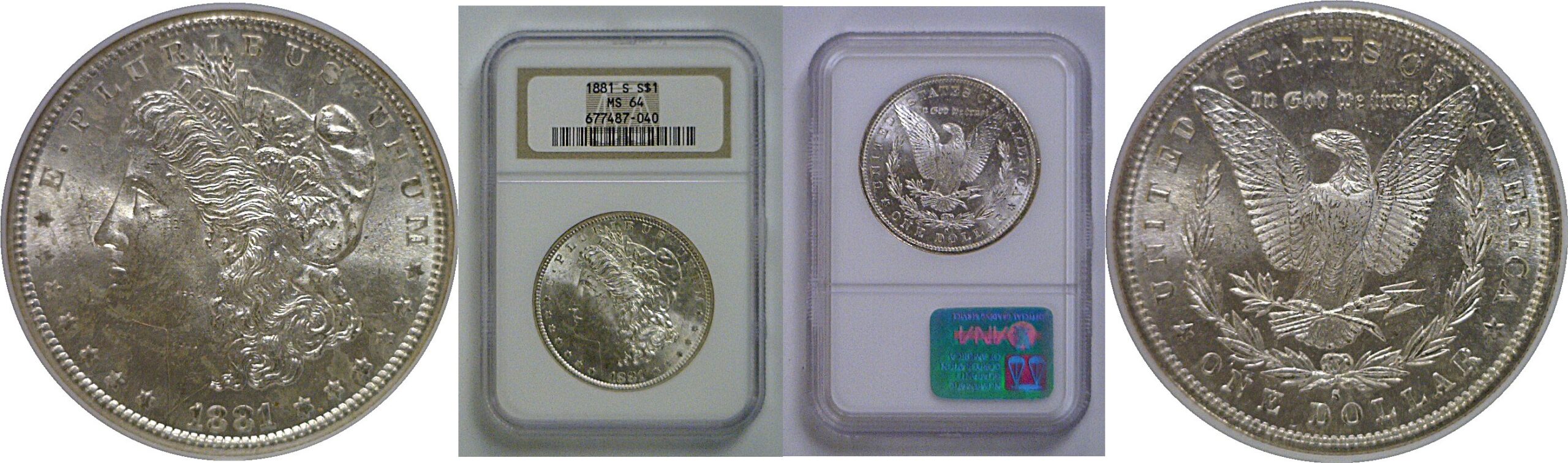 1881-S Morgan Dollar   NGC MS-64