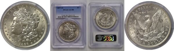 1897-O Morgan Dollar   PCGS AU-58