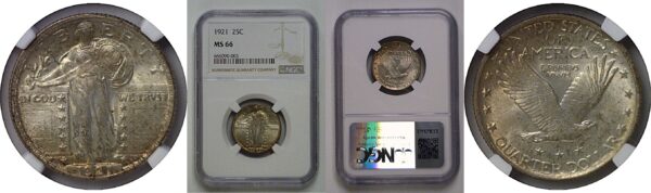 1921 Standing Liberty Quarter  NGC MS-66