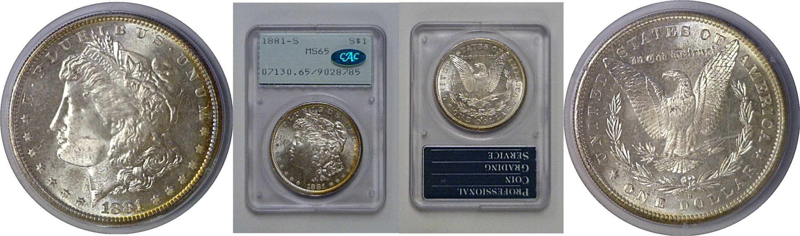 1881-S Morgan Dollar   PCGS MS-65  CAC