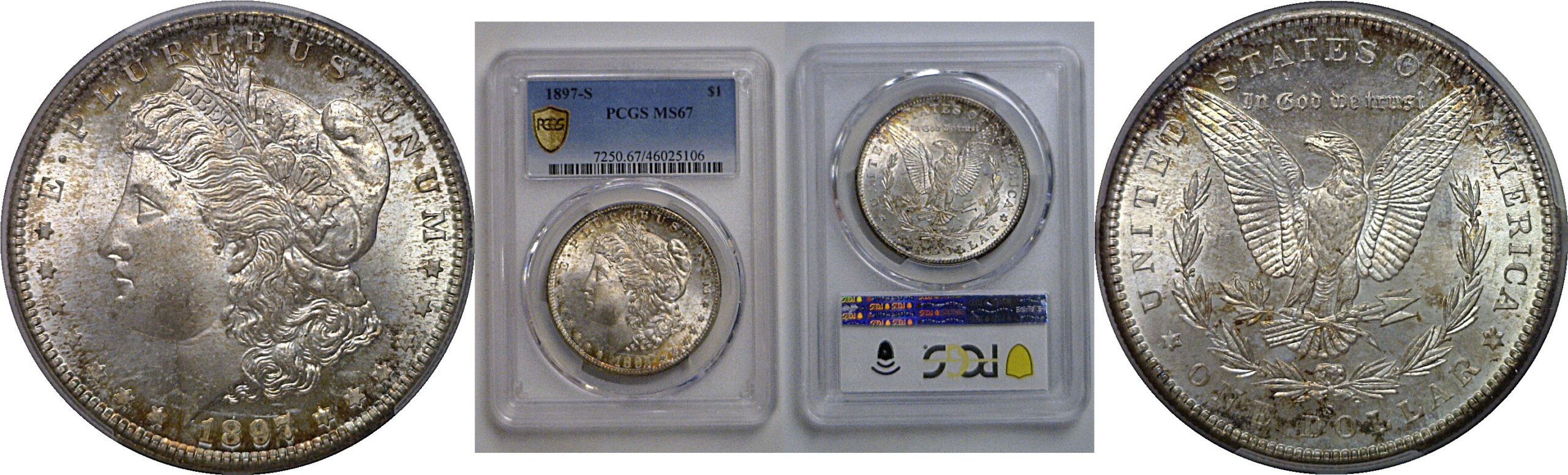 1897-S Morgan Dollar    PCGS MS-67