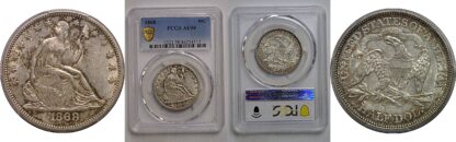 1868 Seated Liberty Half Dollar    PCGS AU-58
