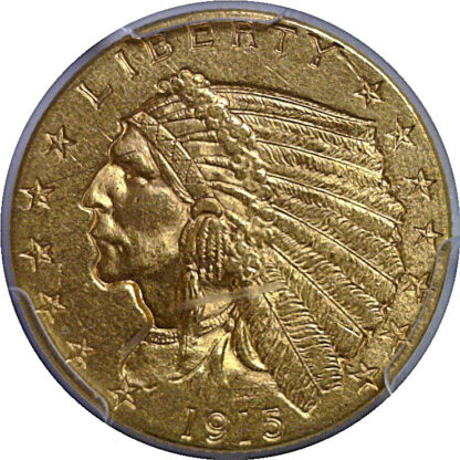 1915 $2 1/2 Indian   PCGS MS-63 - Image 2