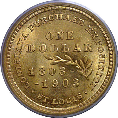 1903  La. Purchase - McKinley $1 Gold Commemorative    PCGS MS-66 - Image 3