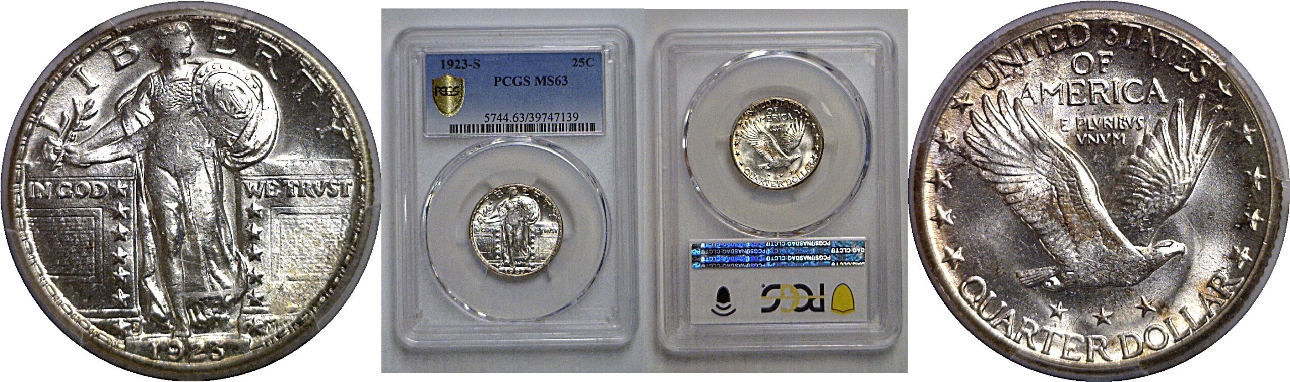 1923-S Standing Liberty Quarter   PCGS MS-63