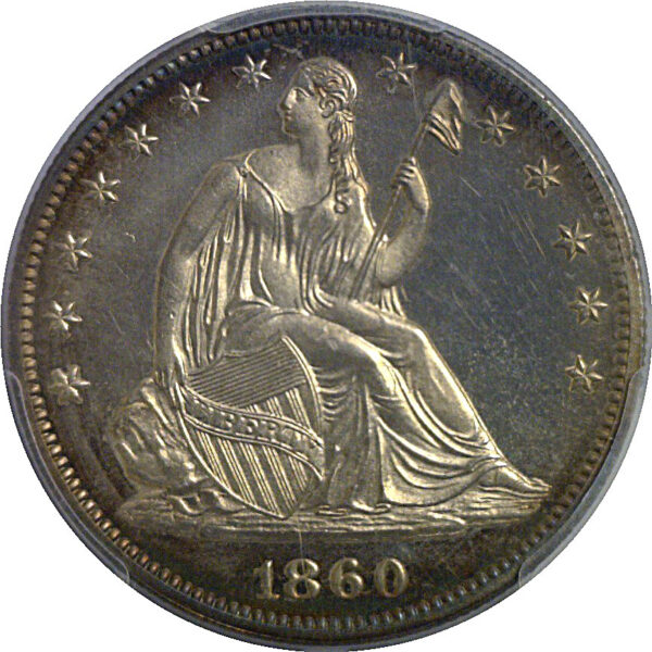 1860 Seated Liberty Half Dollar    PCGS PR-64+ CAC - Image 2