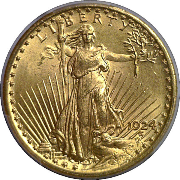 1924 $20 St. Gaudens   PCGS MS-65+ - Image 2