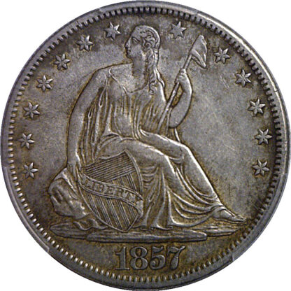 1857-O Seated Liberty Half Dollar    PCGS AU-53  CAC - Image 2